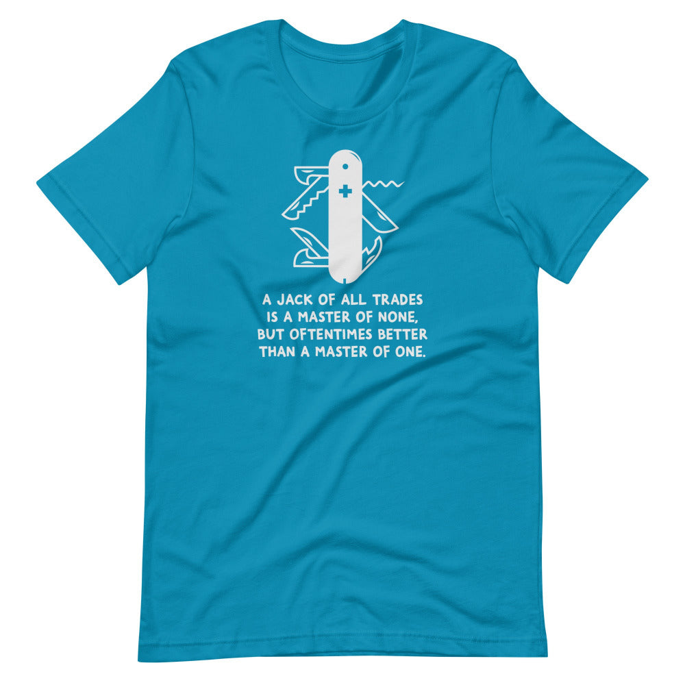 Jack Of All Trades TShirt - Aqua Color - https://ascensionemporium.net